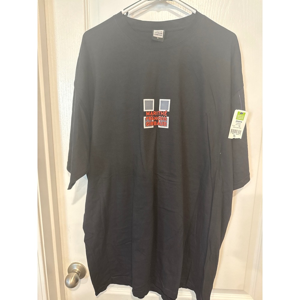 Marithe Francois Girbaud Black City Map Graphic T-Shirt Mens XL HHK320 NWT